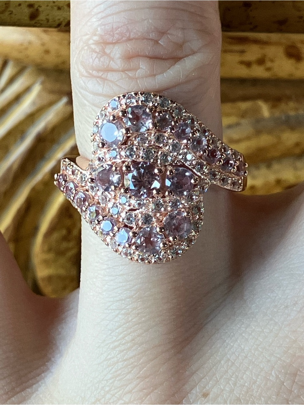 Pink Color Changing Garnet Ring Size 7
